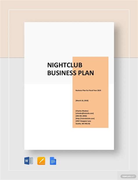 Nightclub Business Plan